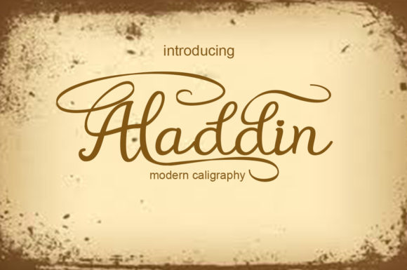 Aladdin: A Script Font with Soul