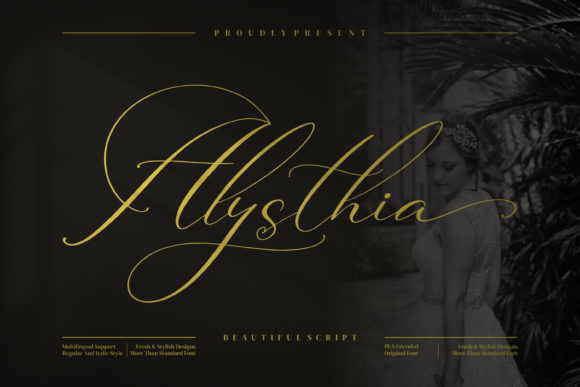 Alysthia: A Refined Script Font for Elegant Branding
