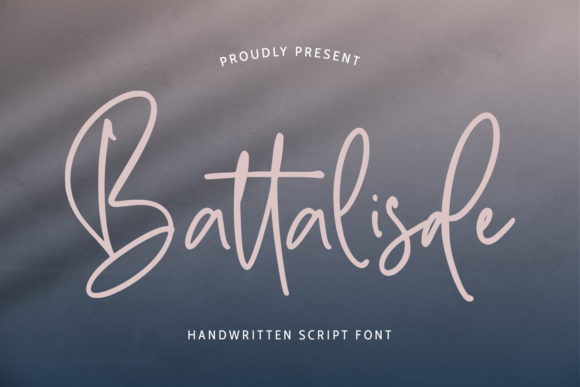 Battalisde: A Playful Script Font for Digital Creativity