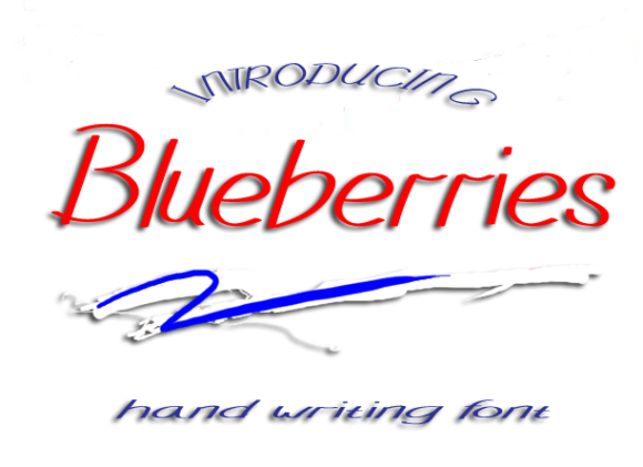 Blueberries: A Handwritten Font with Editorial Warmth