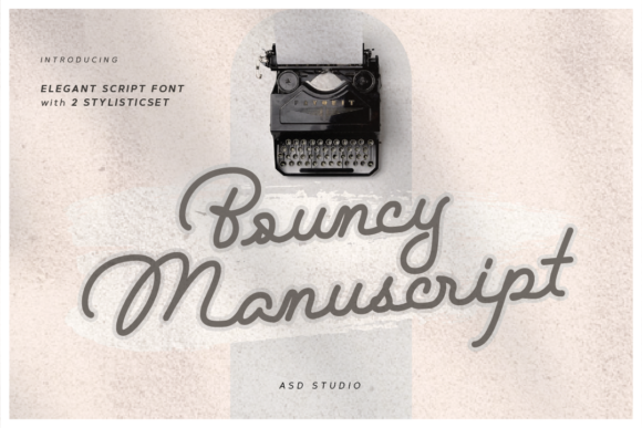 Bouncy Manuscript Font for Web Design