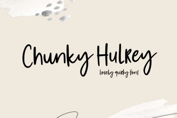 Chunky Hulrey: A Handwritten Font for Modern Editorial Design