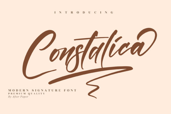 Constalica: A Luxurious Handwritten Font for Branding