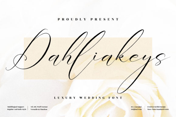 Dahliakeys: A Graceful Script Font for Digital Branding