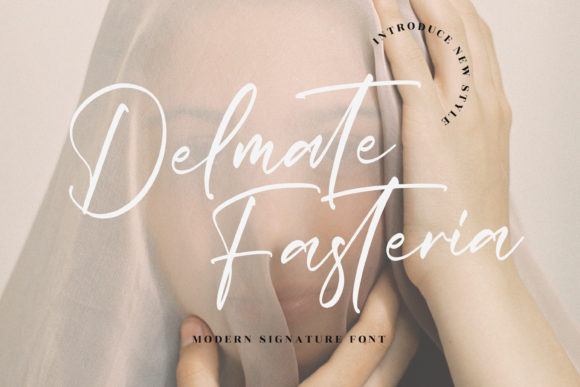 Delmate Fasteria: A Stylish Script Font for Branding Projects