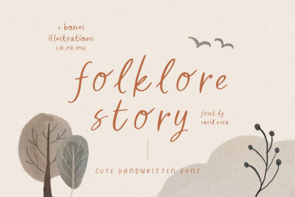 Folklore Story: A Versatile Script Font for Editorial Design