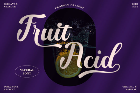 Fruit Acid: A Handwritten Font That Elevates Digital Branding