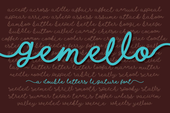 Gemello Script Font Review for Branding Projects