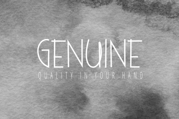 Genuine Font for Handmade Creations