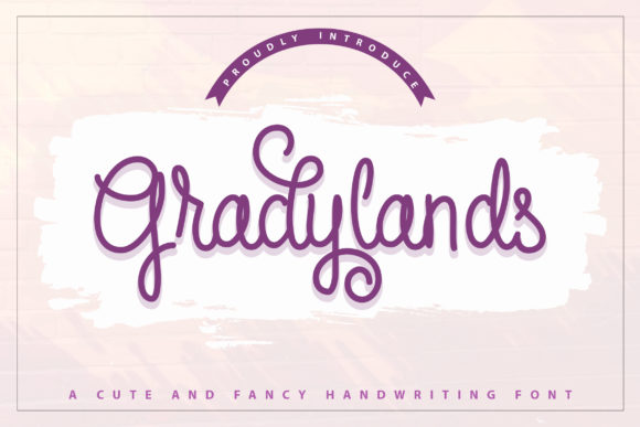 Gradylands: A Delicate Script Typeface for Digital Elegance