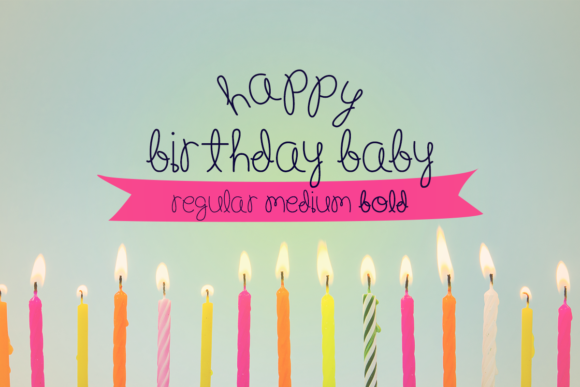 Happy Birthday Baby Font: A Handwritten Script for Playful Brand Moments
