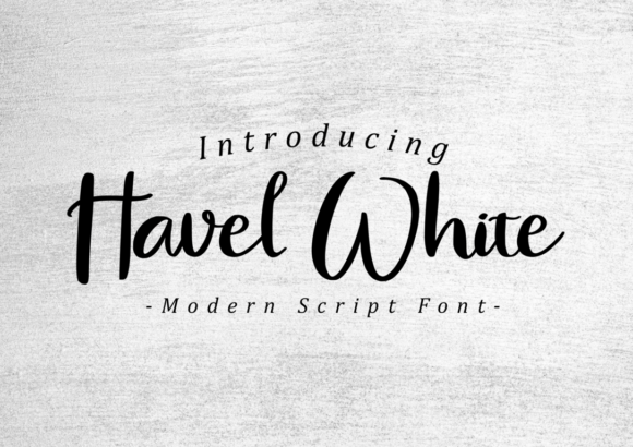 Havel White Script Font for Digital Marketing