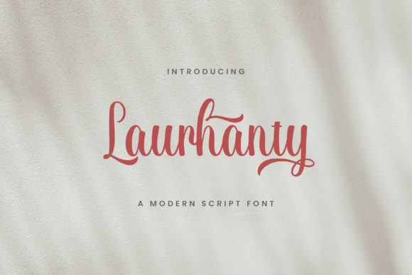 Laurhanty: A Timeless Script Font for Polished Branding