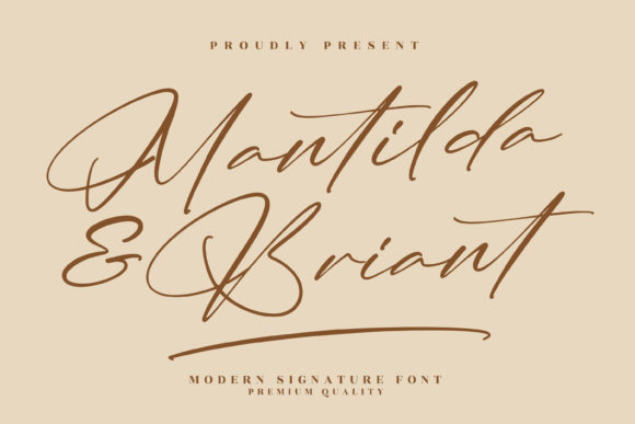 Mantilda Briant: A Playful Script Font for Thoughtful Editorial Moments