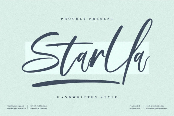 Starlla Script Font for Editorial Design and Content Creation