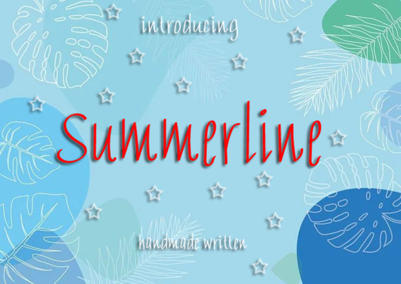 Summerline: A Refined Script Font for Handmade Charm