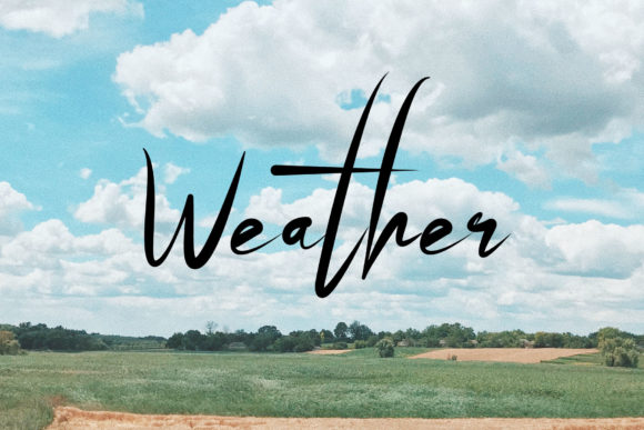 Weather Script Font for Elegant, Consistent Branding